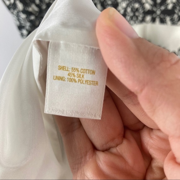 Kate Spade White & Black Lola Lace Silk Dress - Picture 7 of 10